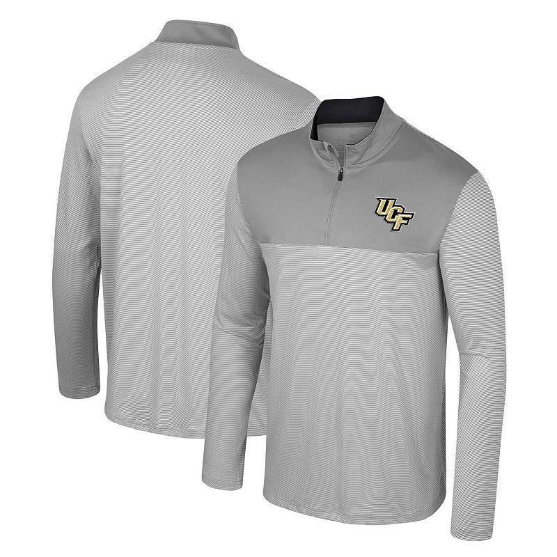 Men's Colosseum Gray Mississippi State Bulldogs Tuck Quarter-Zip Top, Size: XL, Mst Grey Product Image