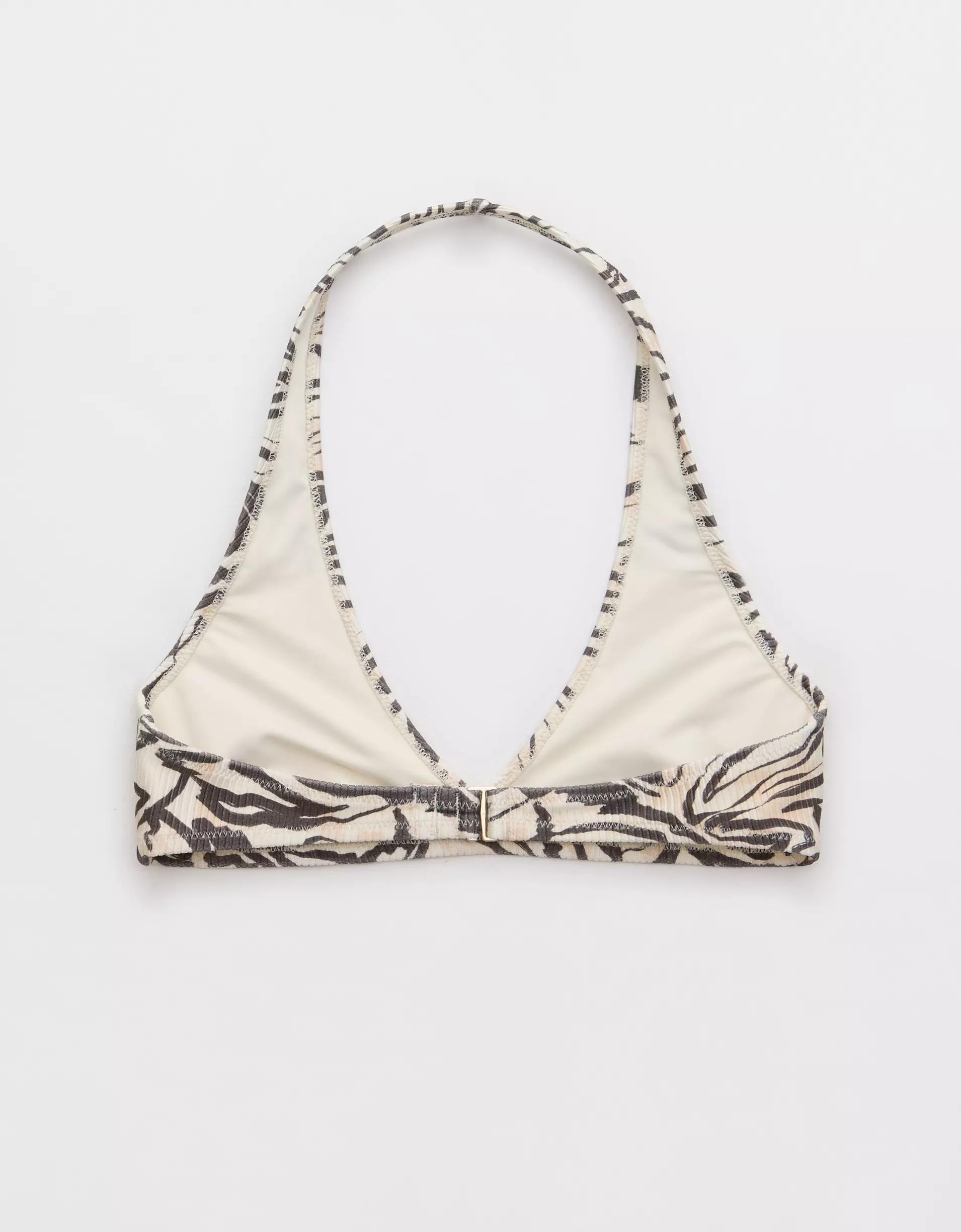 Aerie Shine Rib Halter Bikini Top Product Image