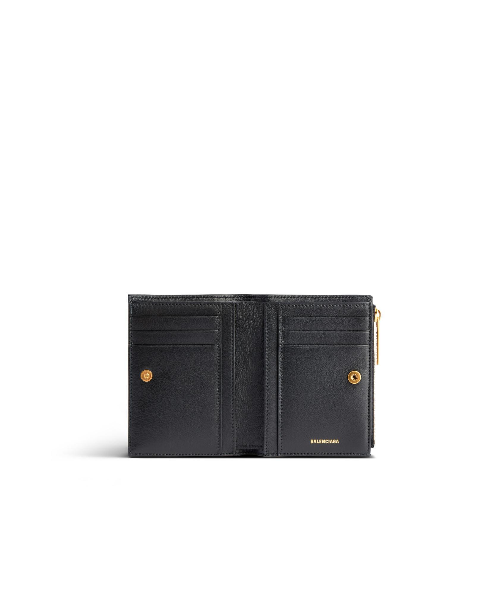 BALENCIAGA Monaco Bifold Wallet Accessories In Black Product Image