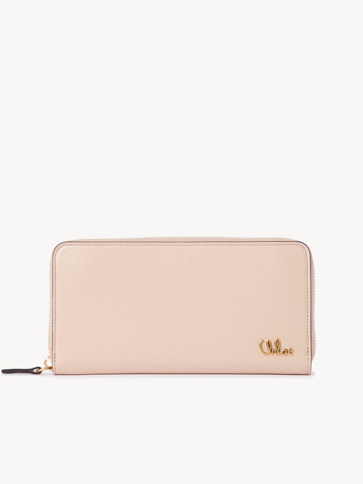 Chloé Iconic zipped long wallet in shiny leather Product Image