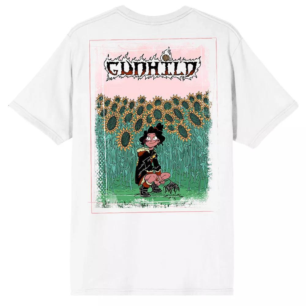 Men's Gunhild in the Sunflower Graphic Tee, Size: Large, Black Product Image