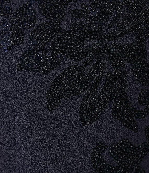 Alex Evenings Stretch Scuba Crepe Sequin 2-Piece Jacket Dress Product Image