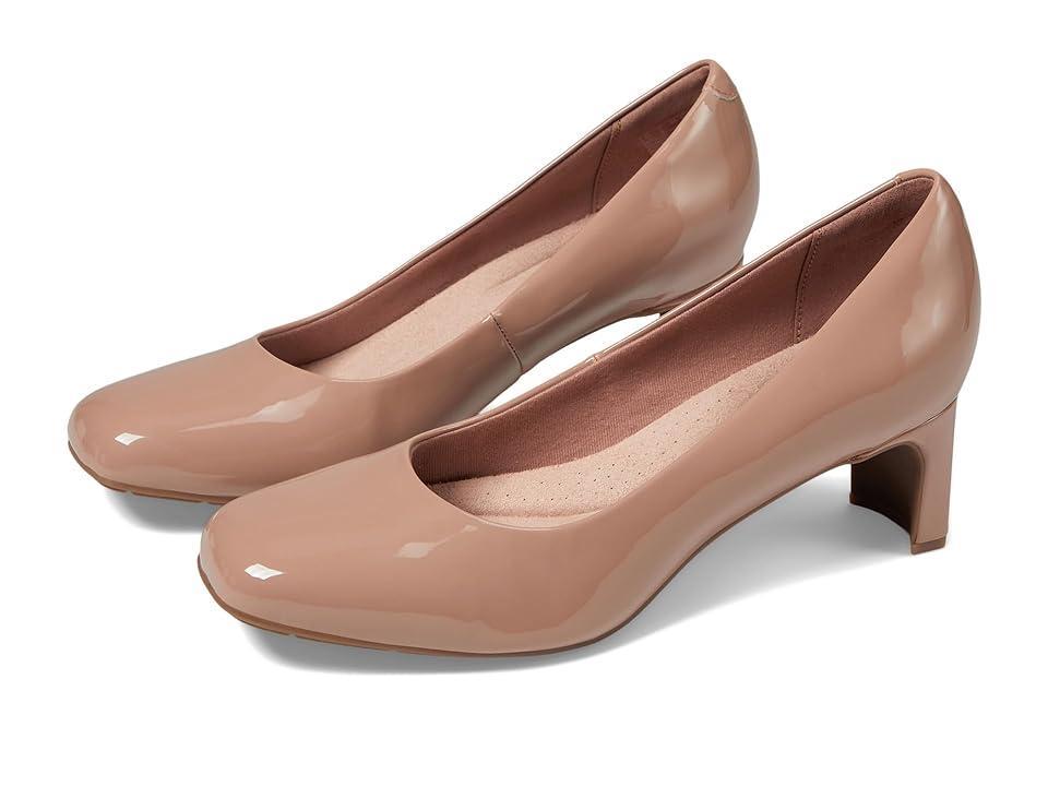 Clarks Kyndall Iris (Warm Beige Synthetic) High Heels Product Image