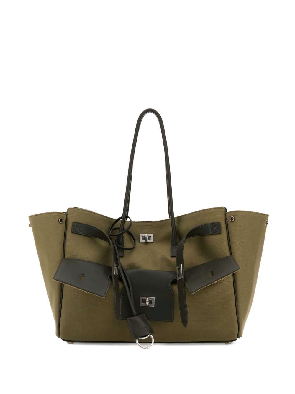 two-tone structured tote bag Product Image