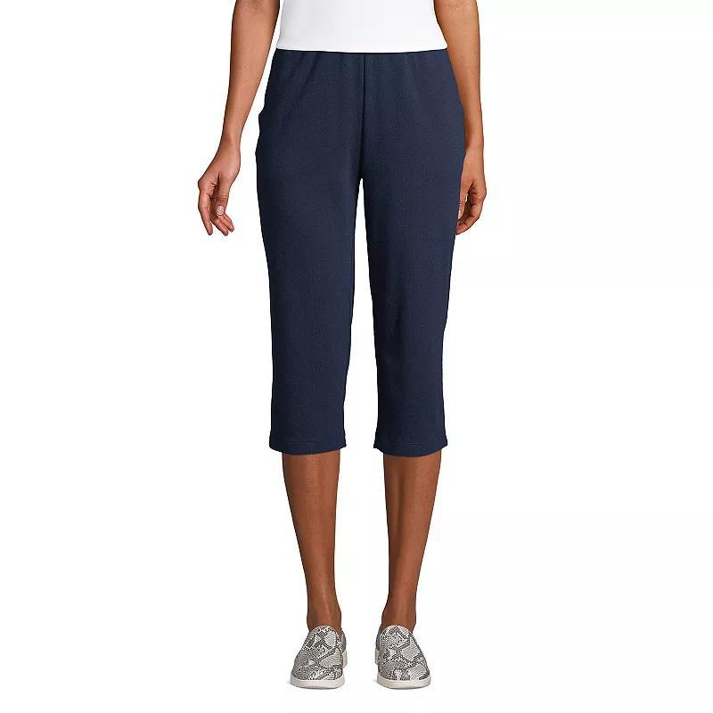 Womens Lands End Sport High Waist Pull-On Capri Pants Product Image