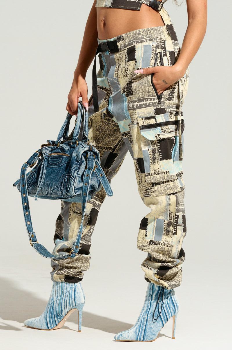 OUT OF MY HEAD PATCHWORK JOGGER PANT Product Image