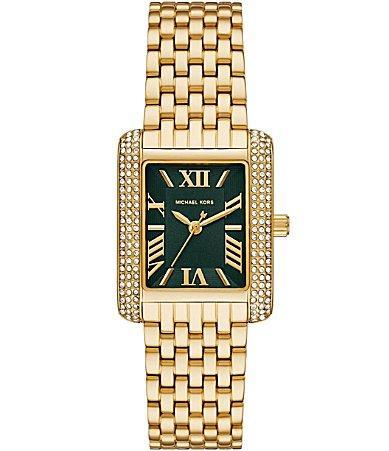 Michael Kors Womens Emery Three-Hand Gold Tone Stainless Steel Bracelet Watch Product Image