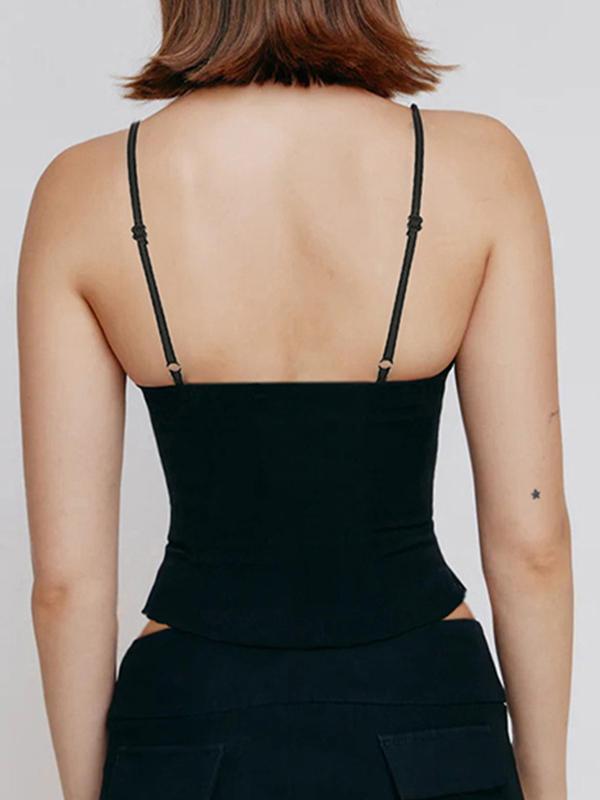 Fishbone Waistband Slimming Cami Top Product Image