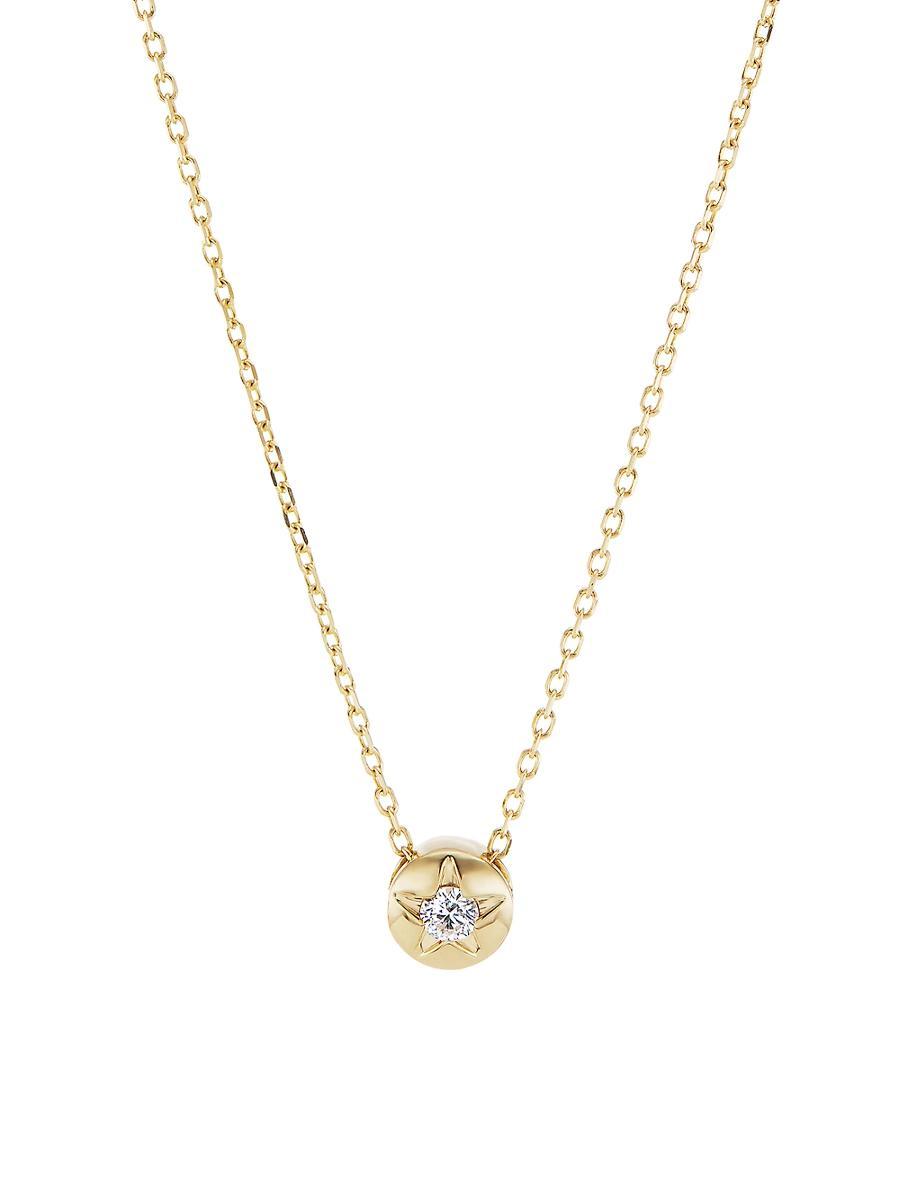 Womens Tarot Limperatrice 18K Gold & Diamond Star Necklace Product Image