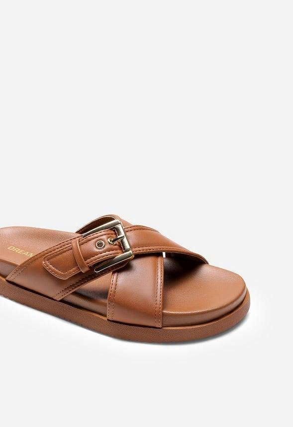 Criss-Cross Flat Sandals Product Image