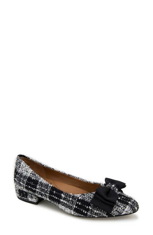 Gentle Souls by Kenneth Cole Atlas Flat (Black/White Fabric) Women's Shoes Product Image