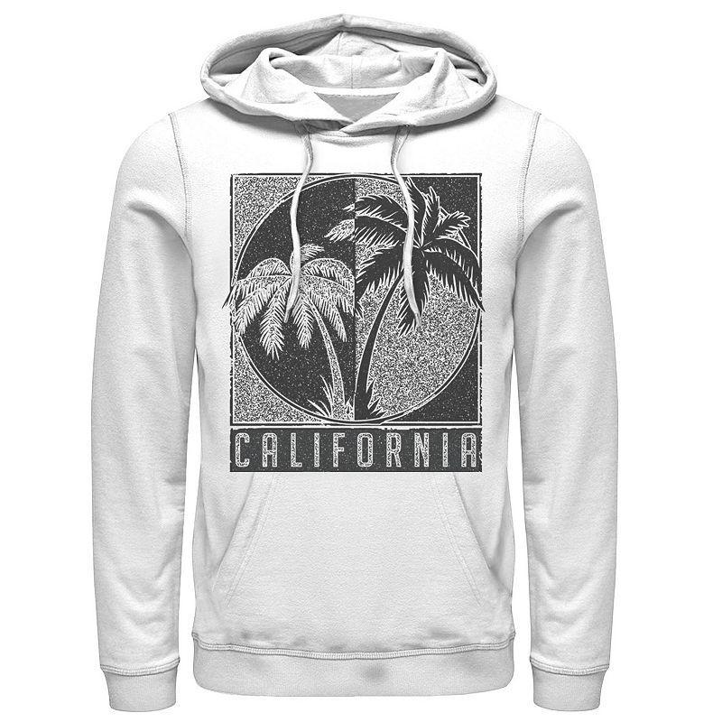 Men's Fifth Sun California Palms Poster Hoodie, Size: XL, White Product Image