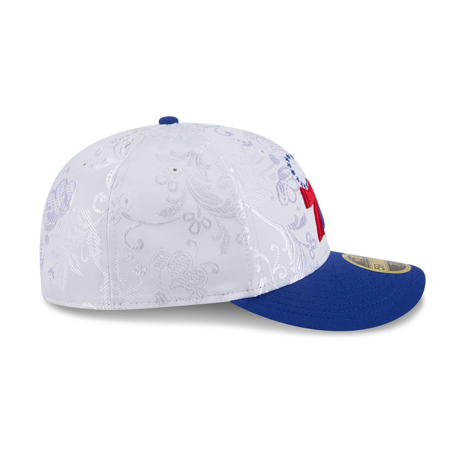 Philadelphia 76ers Floral Shine Low Profile 59FIFTY Fitted Hat Male Product Image