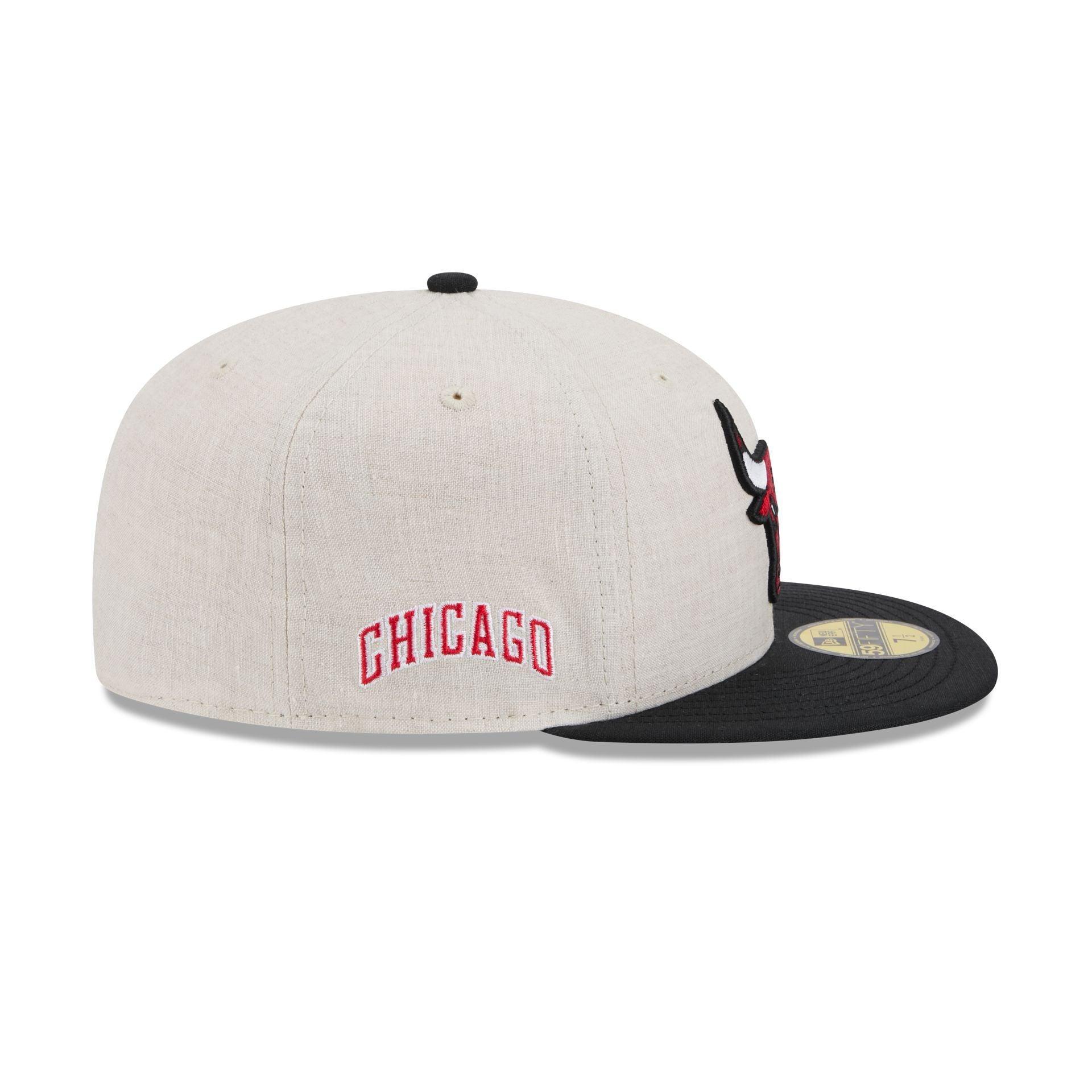 Chicago Bulls Linen 59FIFTY Fitted Hat Male Product Image