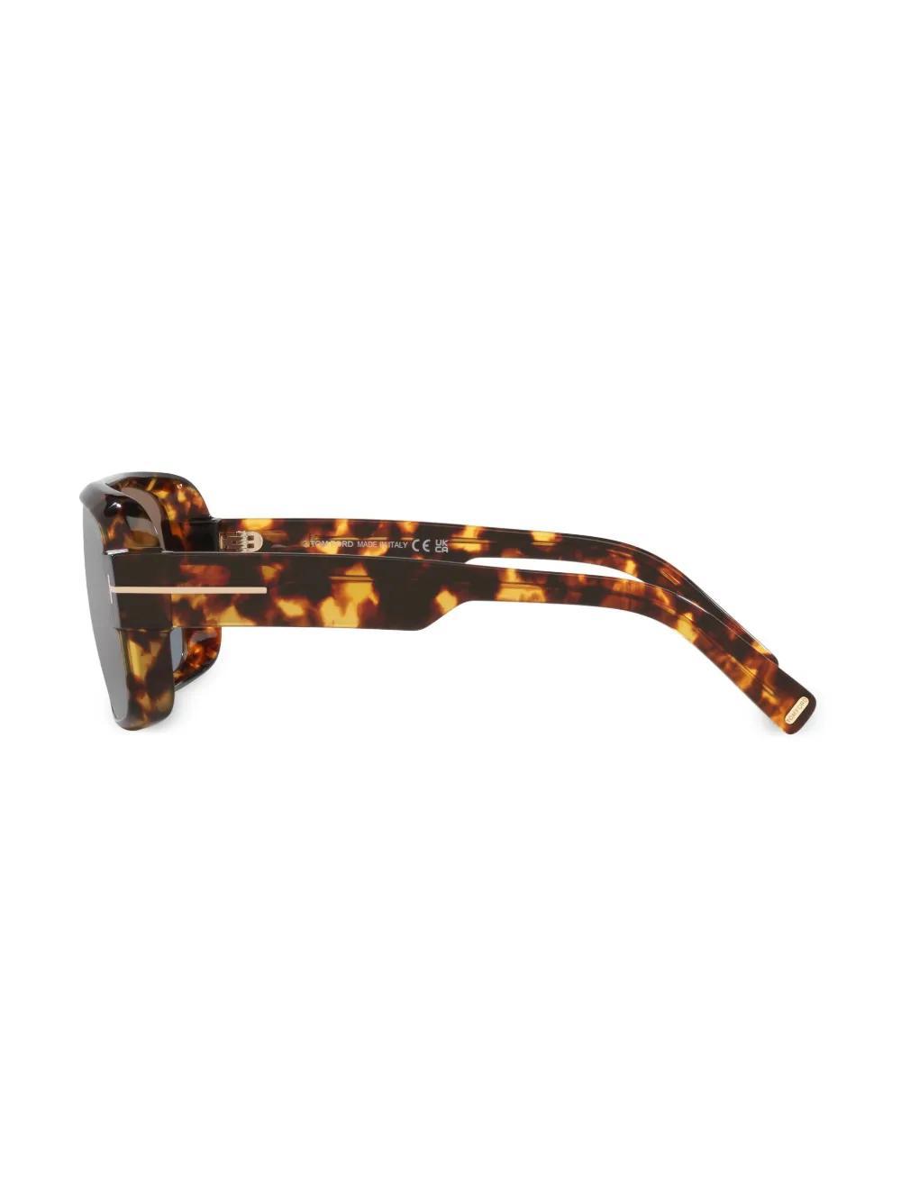 TOM FORD Pilot-frame Glasses In Brown Product Image