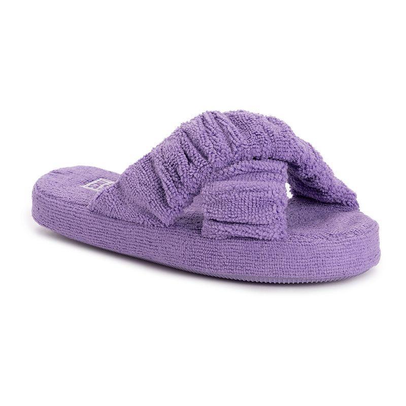 MUK LUKS Maelle Womens Criss-Cross Slippers Product Image