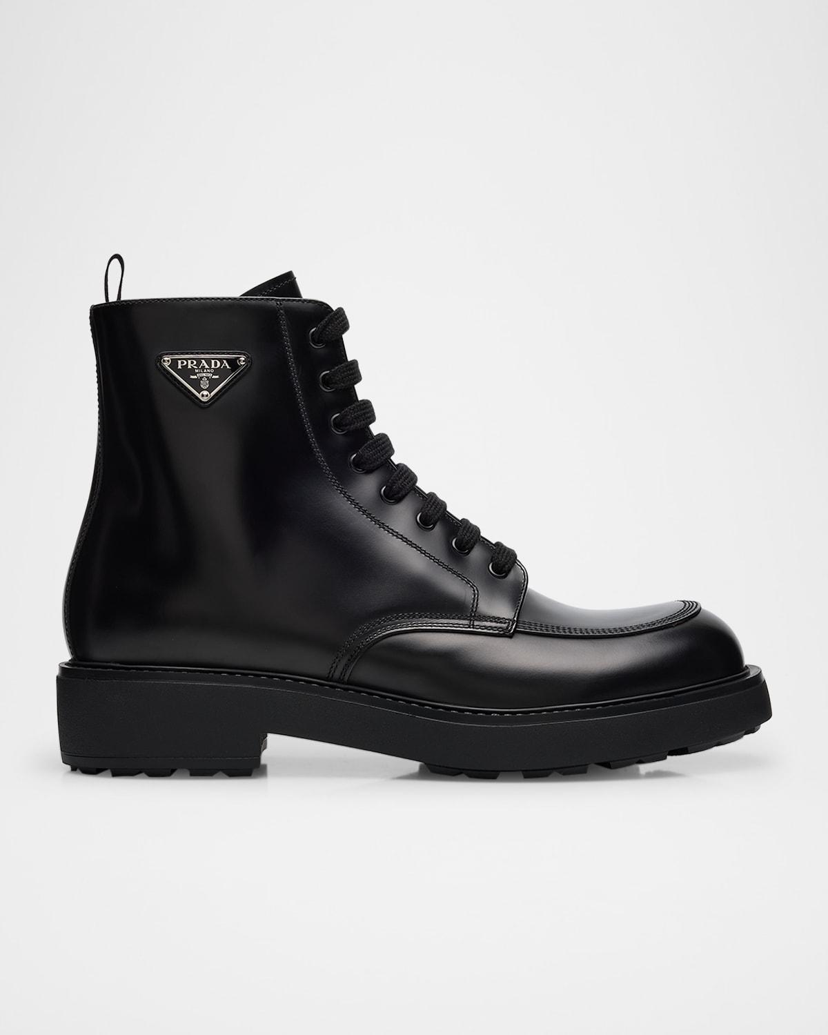 Men's Leather Combat Boots Product Image