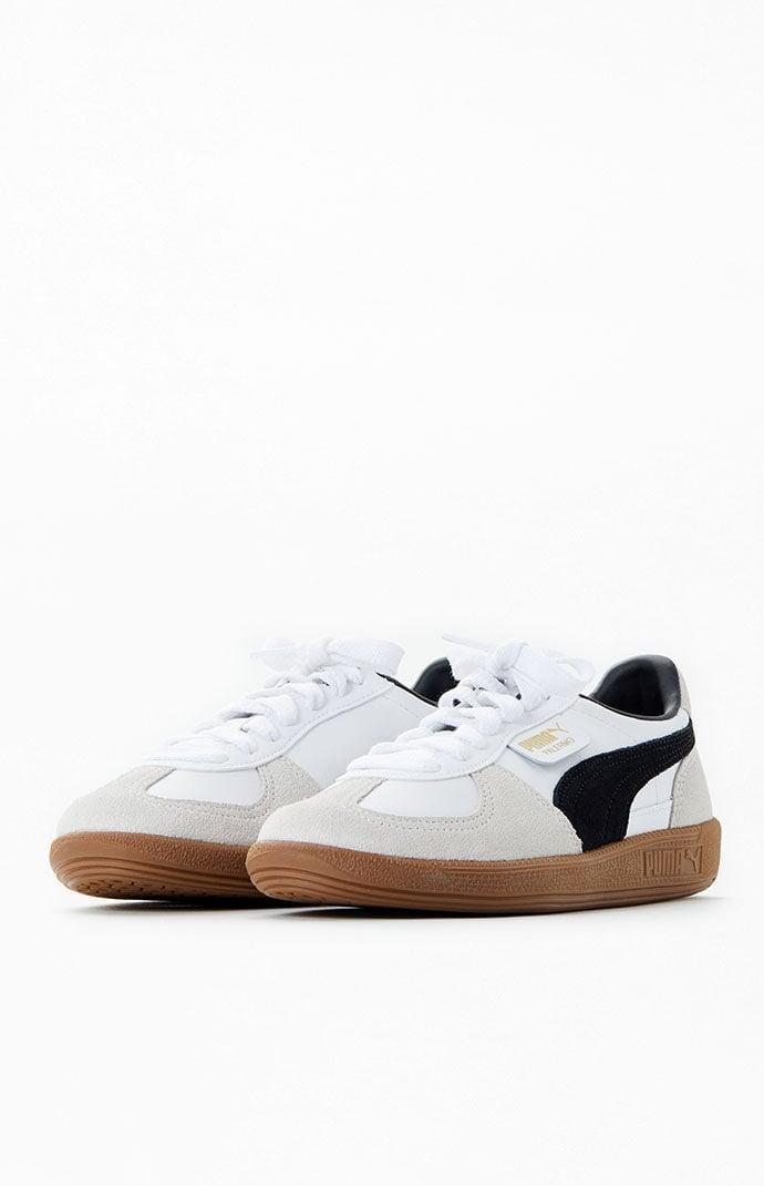 Womens PUMA Palermo Athletic Shoe - White / Vapor Gray / Gum Product Image