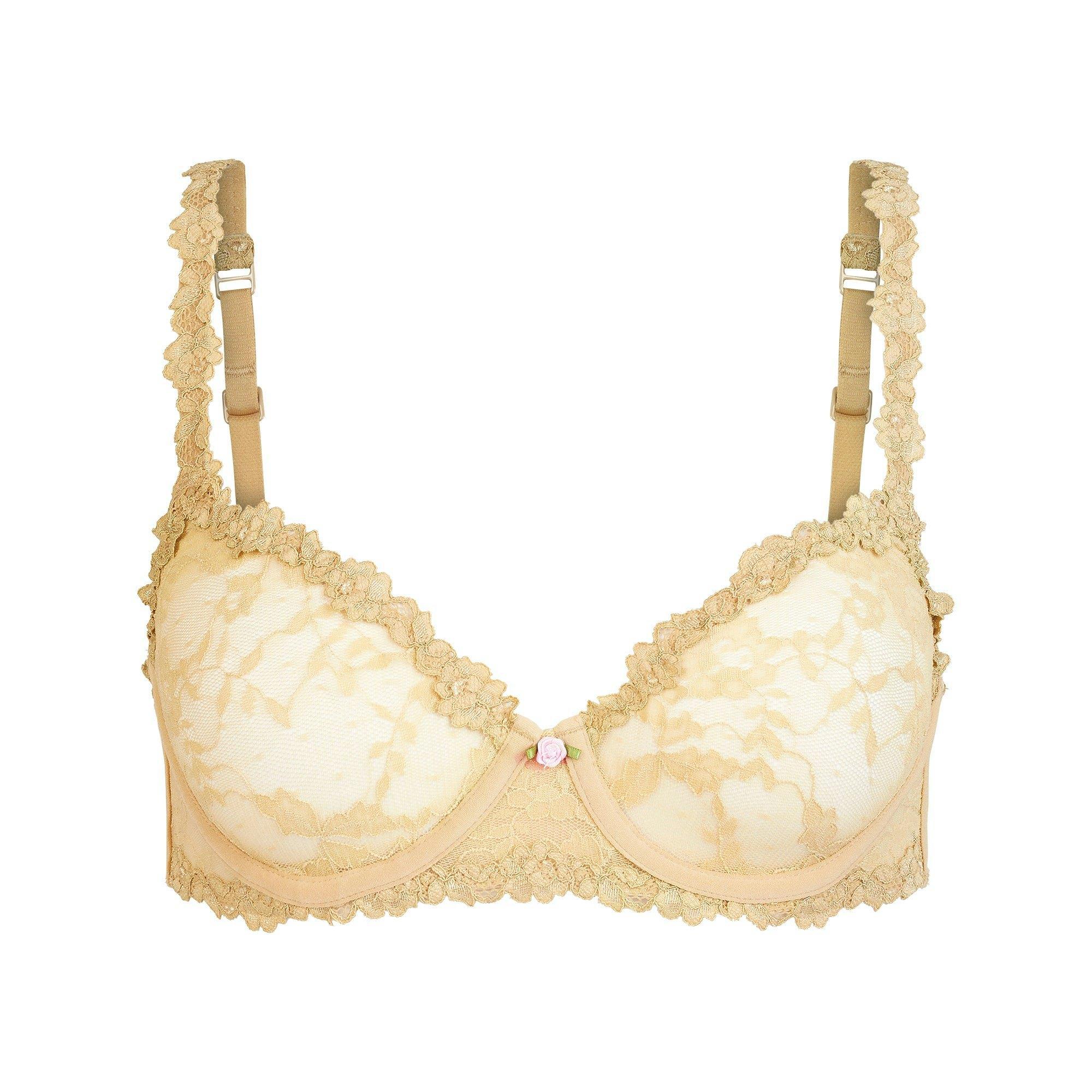 STRETCH LACE UNLINED DEMI BRA | DELTA Product Image