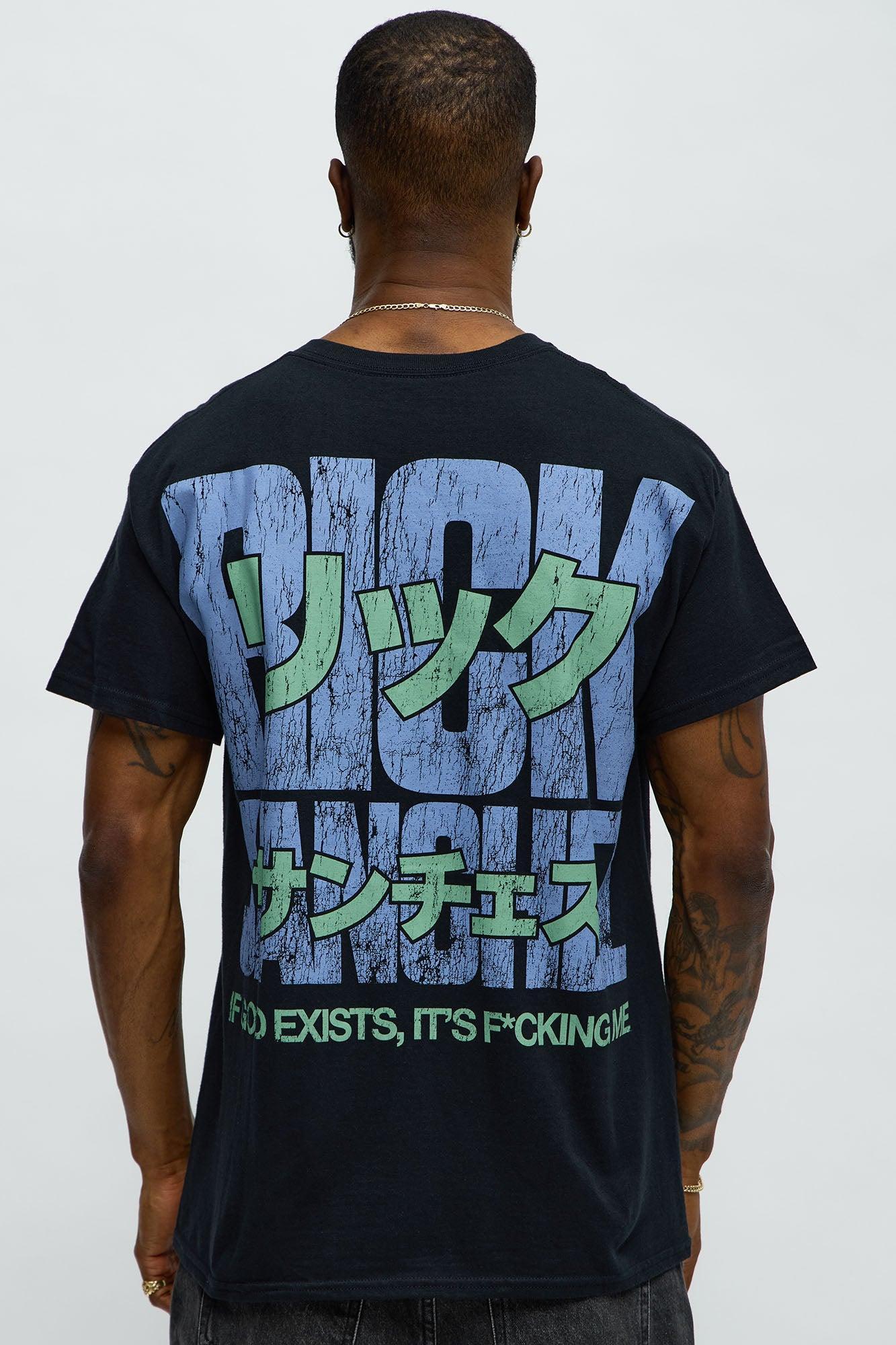 Rick & Morty Kanji Rick Sanchez Short Sleeve Tee - Black Male Product Image