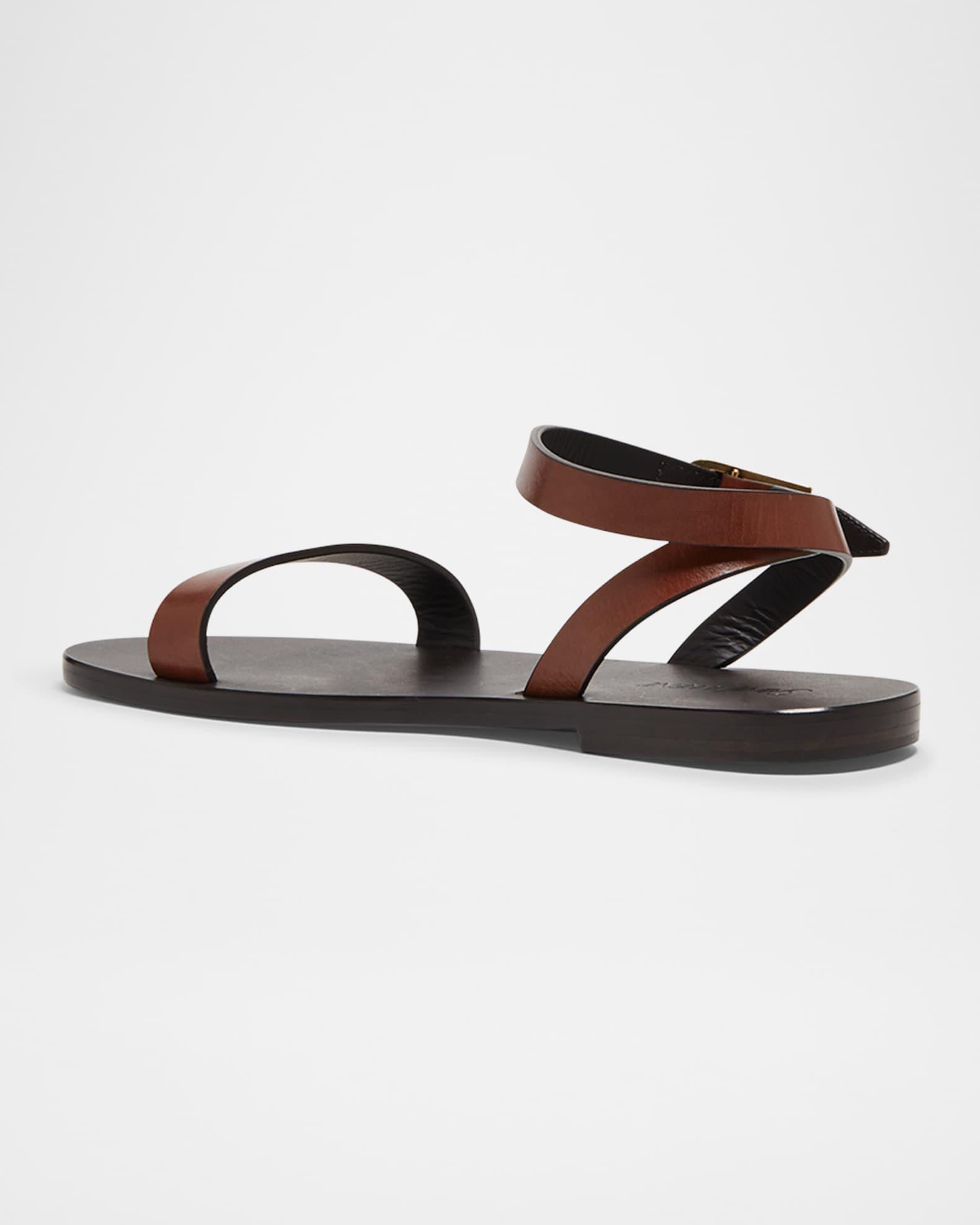 Sahara Leather Ankle-Strap Sandals Product Image