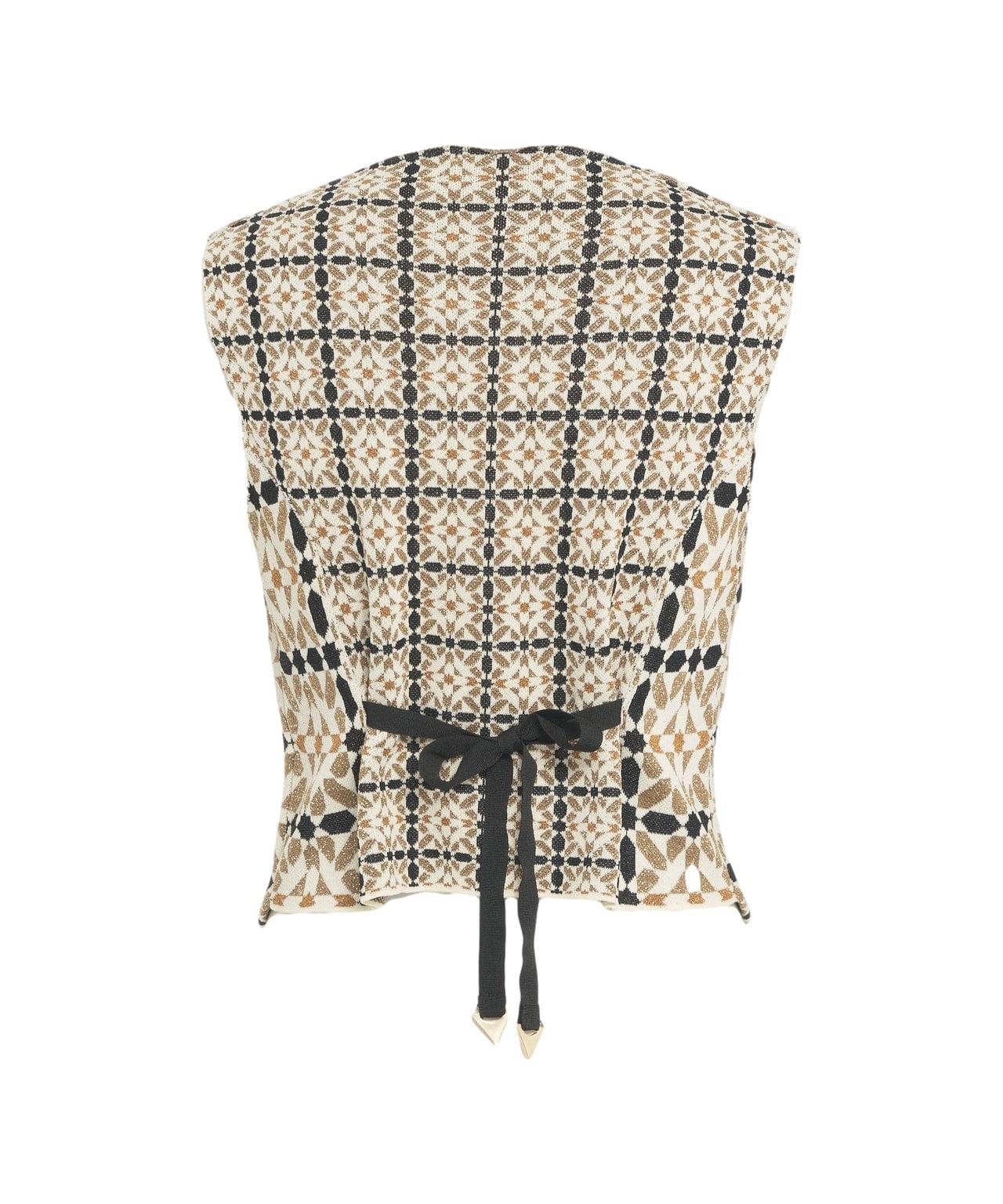Lurex jacquard vest Product Image