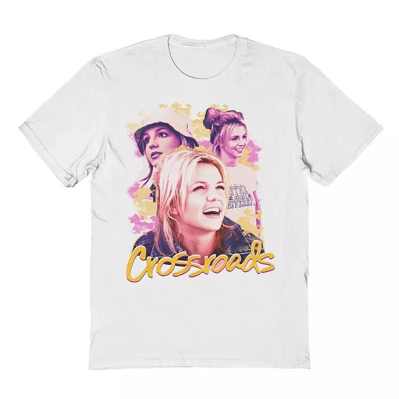 Men's Britney Spears Crossroads Britney Collage Graphic Tee, Size: Small, White Product Image