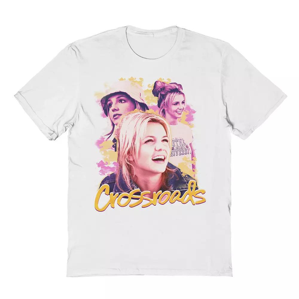 Men's Britney Spears Crossroads Britney Collage Graphic Tee, Size: Small, White Product Image