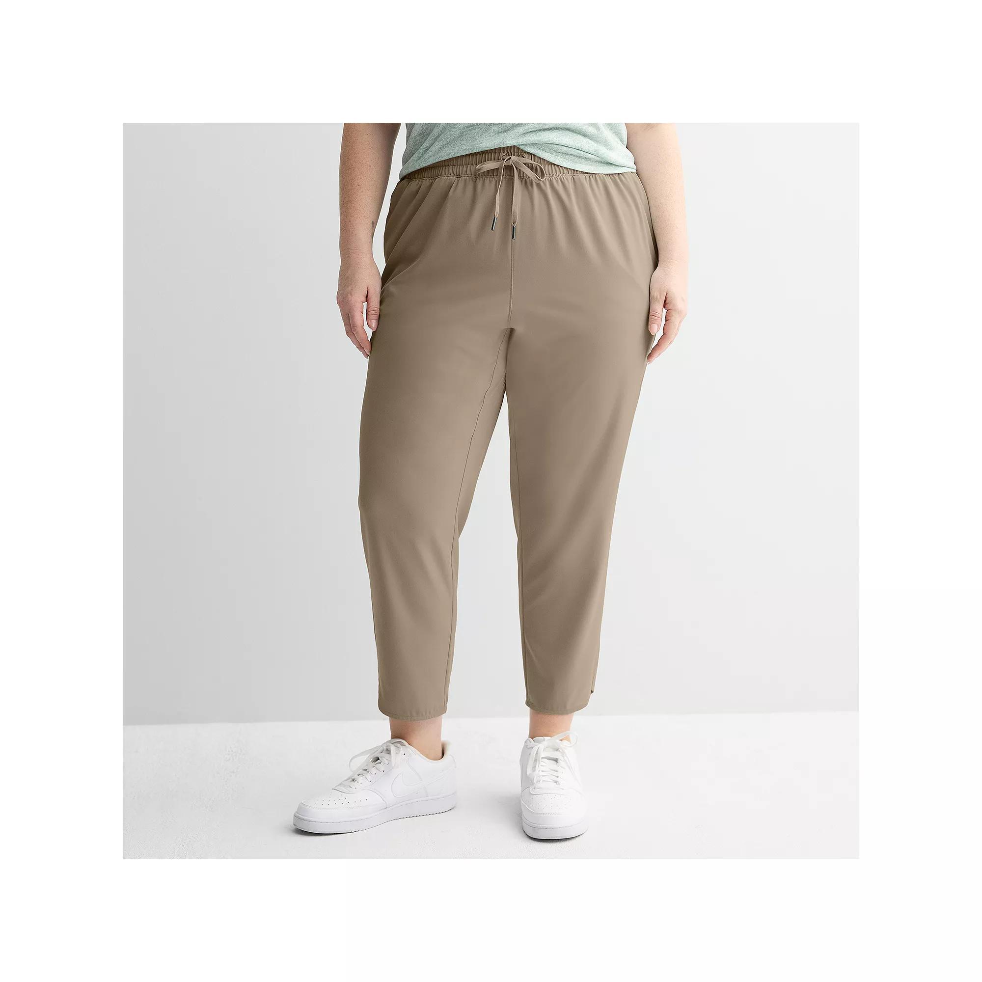 Plus Size Tek Gear® Woven Tulip Hem Pants, Women's, Size: 4XL, Kalari Green Product Image