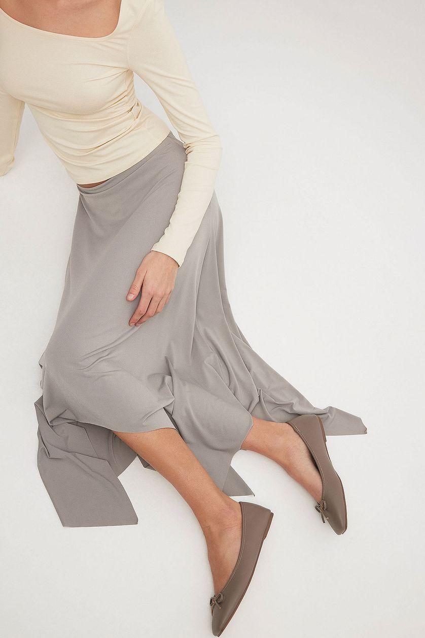 Flowy Midi Jersey Skirt Product Image