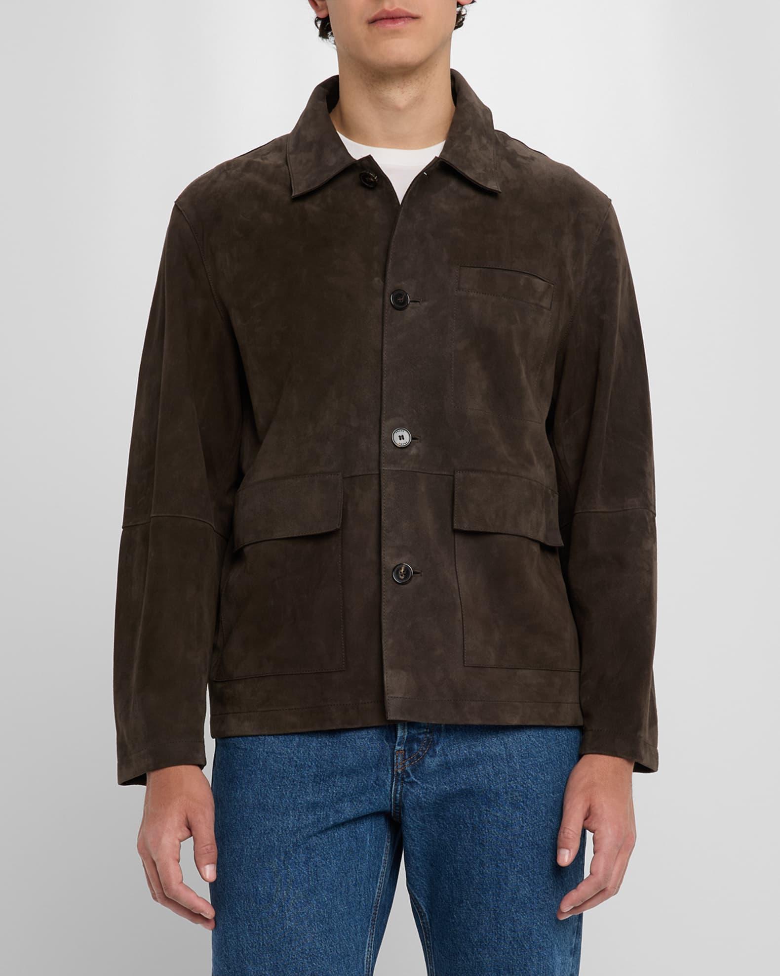 Men's Suede Chore Coat Product Image
