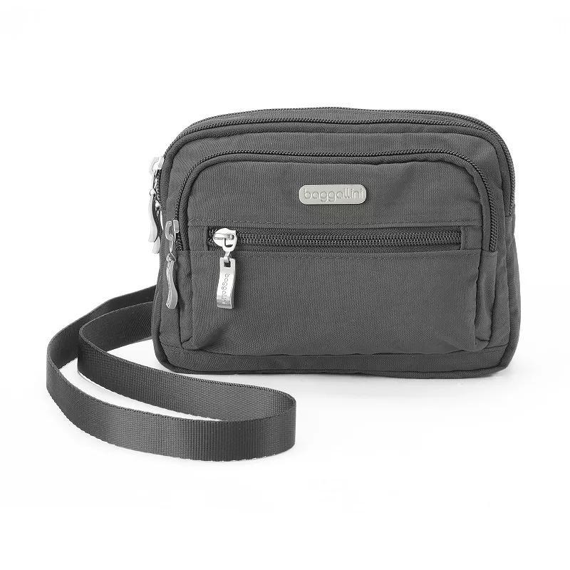 Baggallini Triple Zip Bagg (Charcoal) Cross Body Handbags Product Image