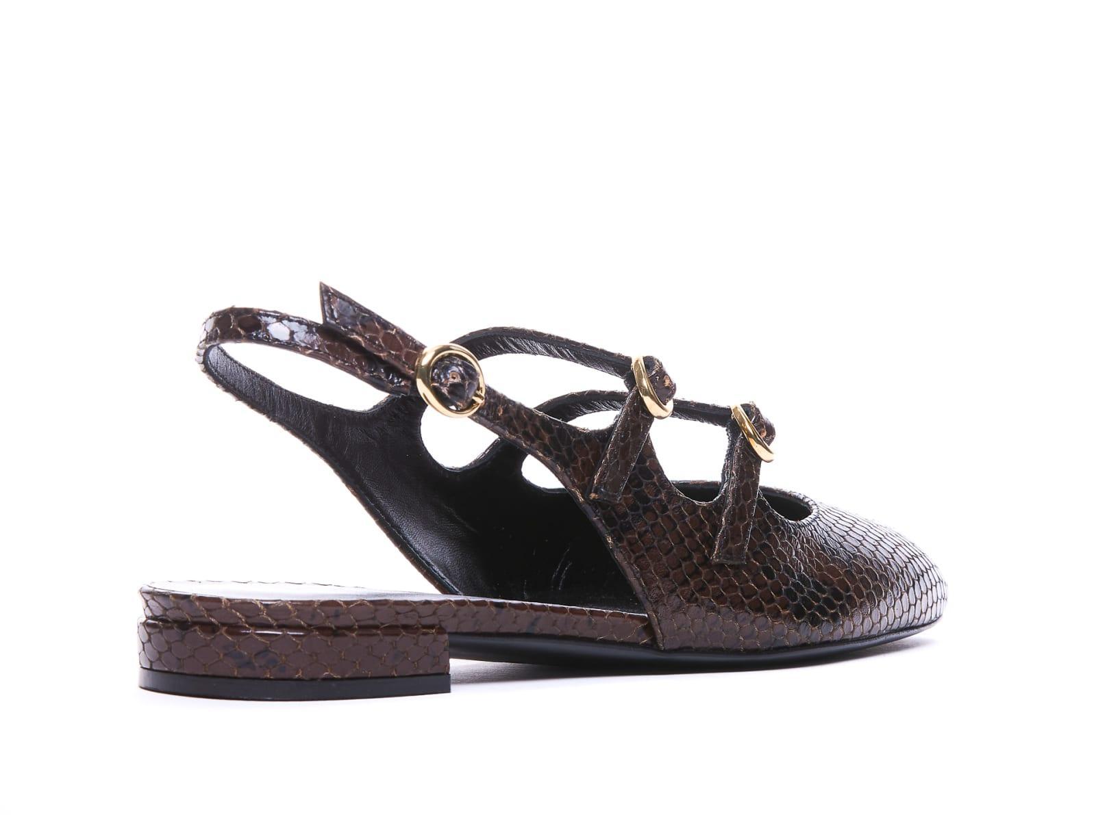 Flat Shoes In Marrón Product Image