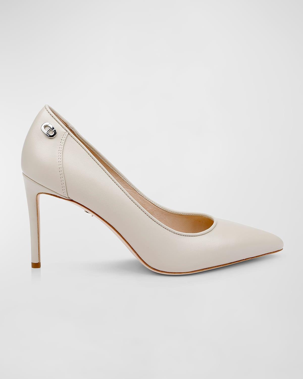 Santorini Leather Stiletto Pumps Product Image