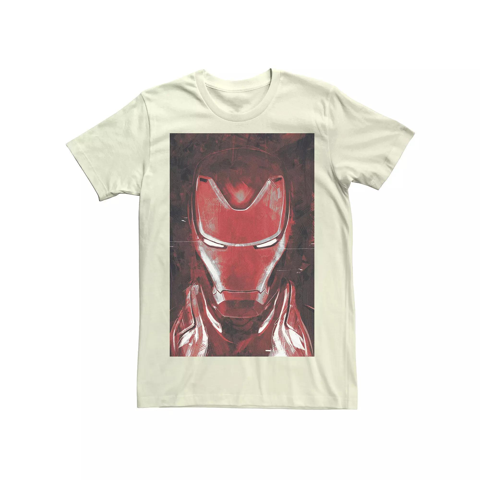 Men's Marvel Avengers Endgame Red Iron Man Portrait Graphic Tee,  Product Image
