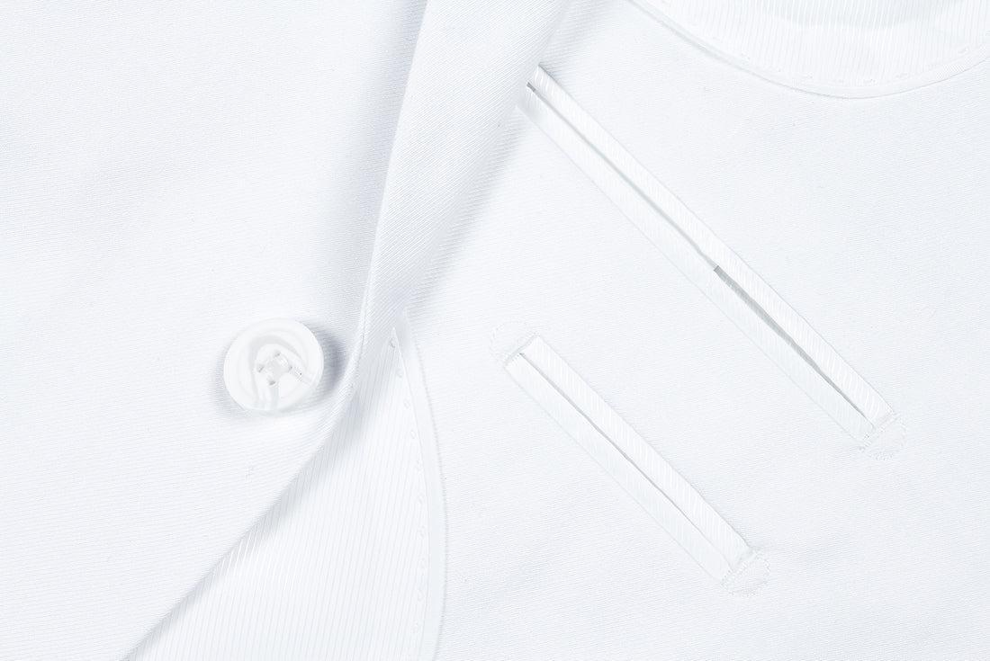 Vanderbilt Collection - Classic 2 Piece Suit 2 Buttons Regular Fit In White Product Image