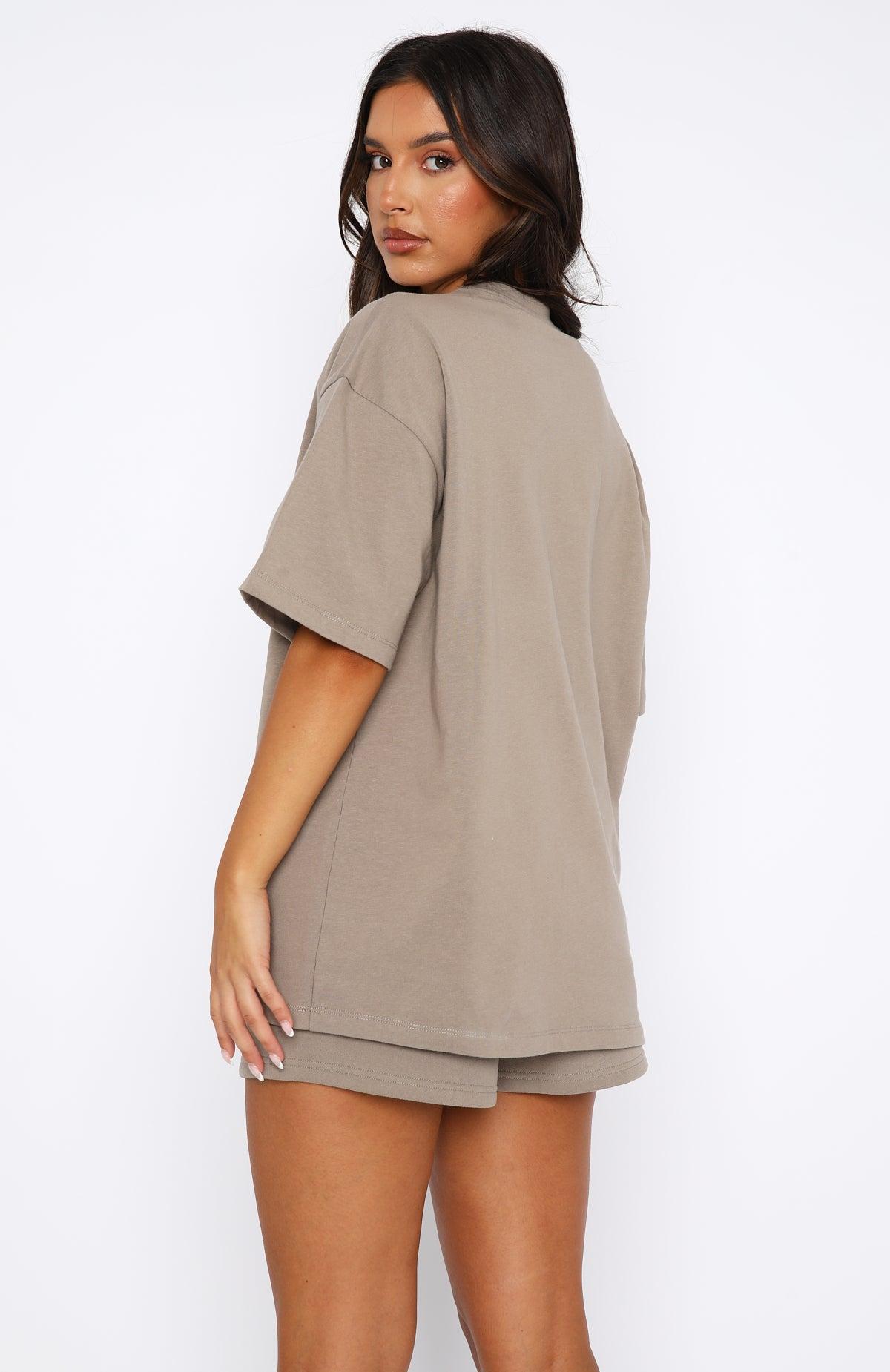 Offstage Oversized Tee Fawn Product Image