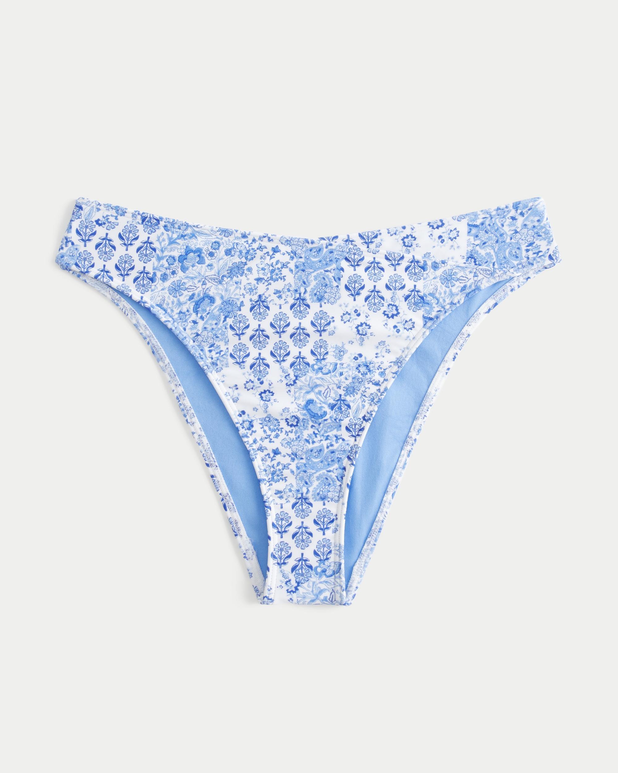 Curvy High-Leg High-Waist Cheeky Bikini Bottom Product Image