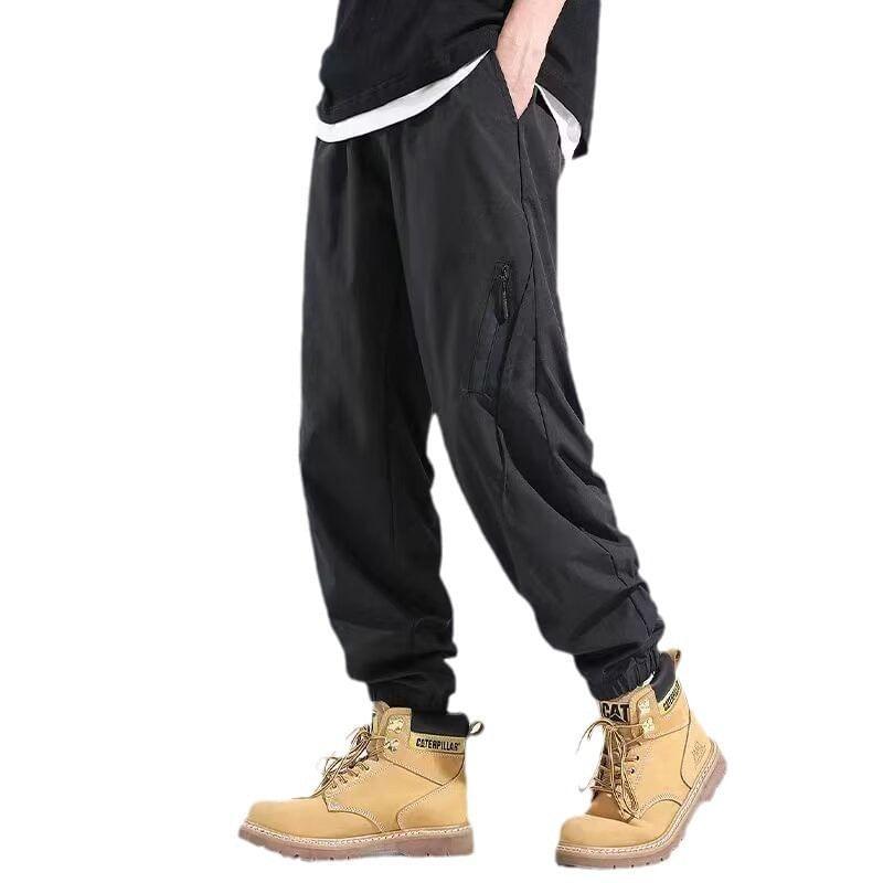 High Waist Plain Sweatpants Product Image