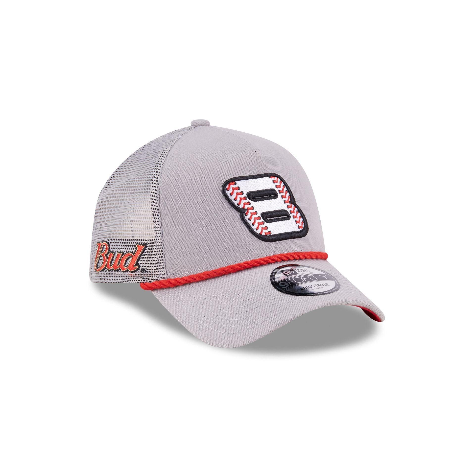 Dale Earnhardt Jr. x Budweiser Gray 9FORTY A-Frame Trucker Hat Male Product Image