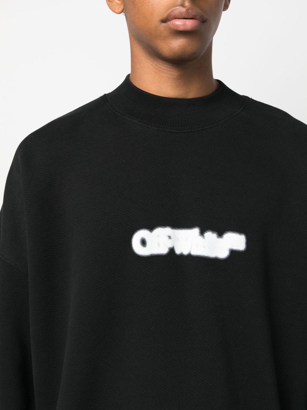logo-print cotton sweatshirt Product Image
