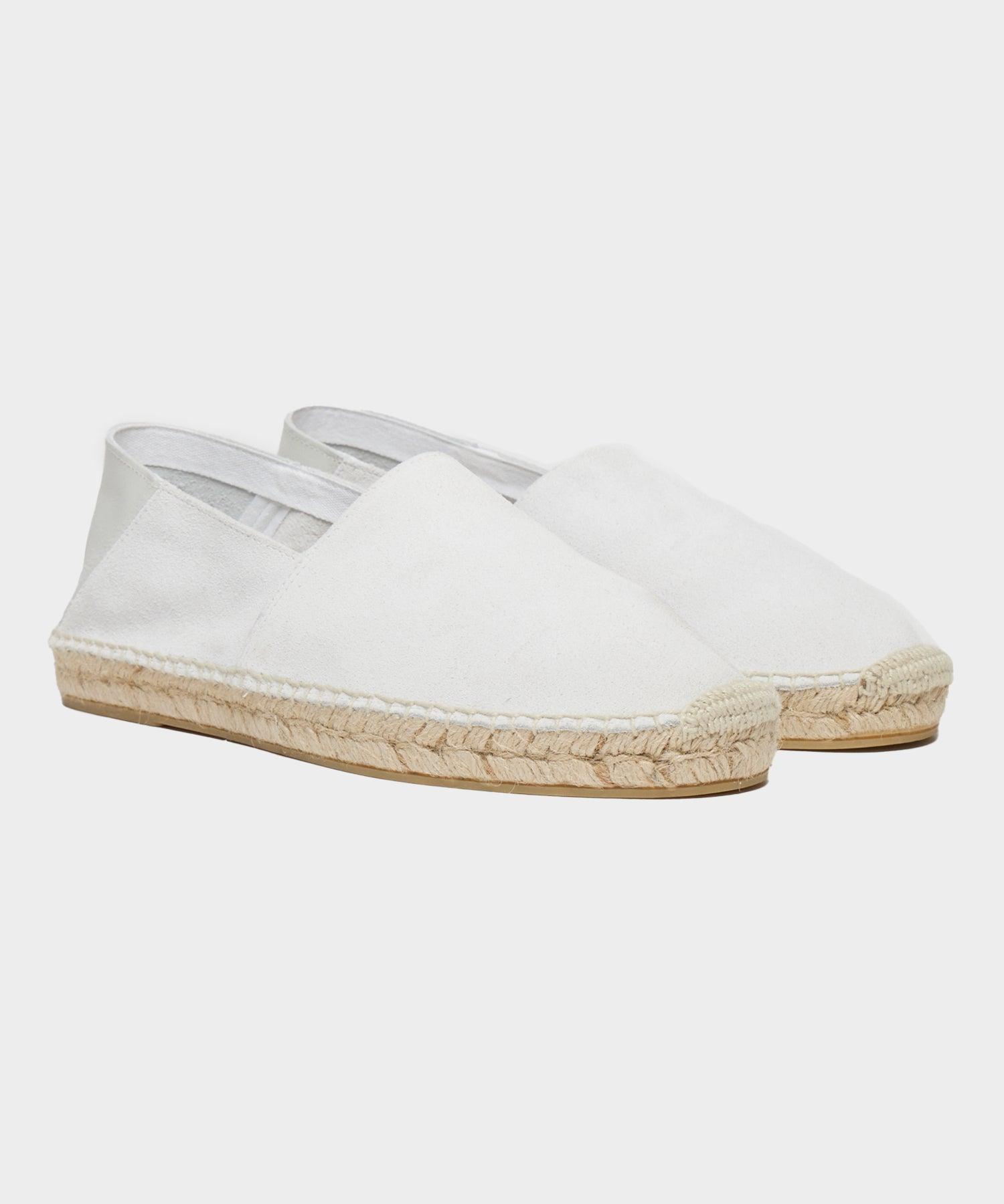 Suede Espadrille in Ivory Product Image