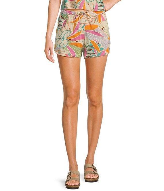 Rip Curl Cala Mid Rise Printed Coordinating Vadella Shorts Product Image