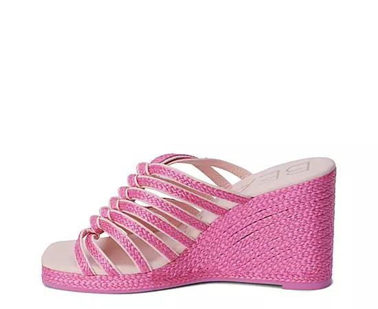 Beach Womens Laney Wedge Raffia Product Image