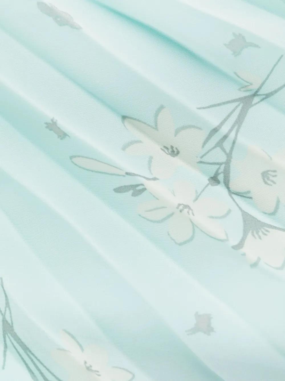 floral-print chiffon midi dress Product Image