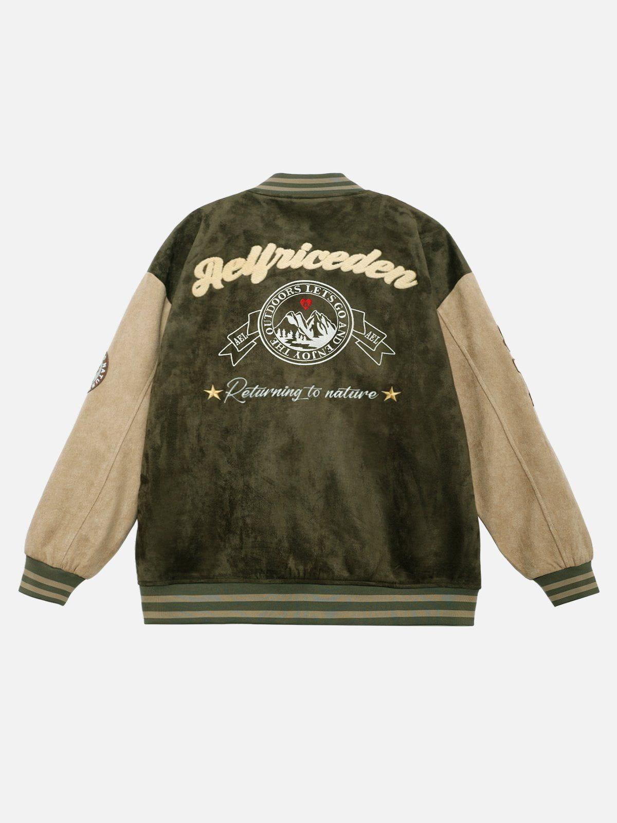 Aelfric Eden Suede Varsity Jacket Product Image