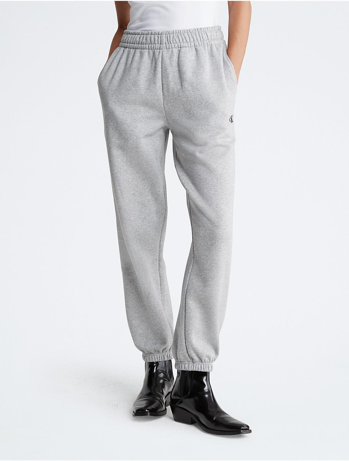 Calvin Klein Womens Archive Logo Fleece Joggers - Neutral - XS Product Image