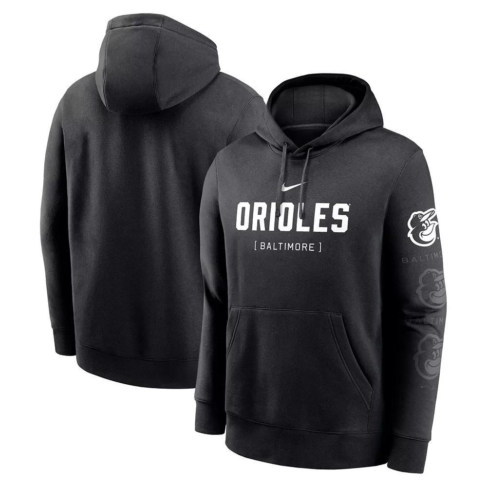 Men's Nike Black Baltimore Orioles Fashion Club Pullover Hoodie,  Product Image