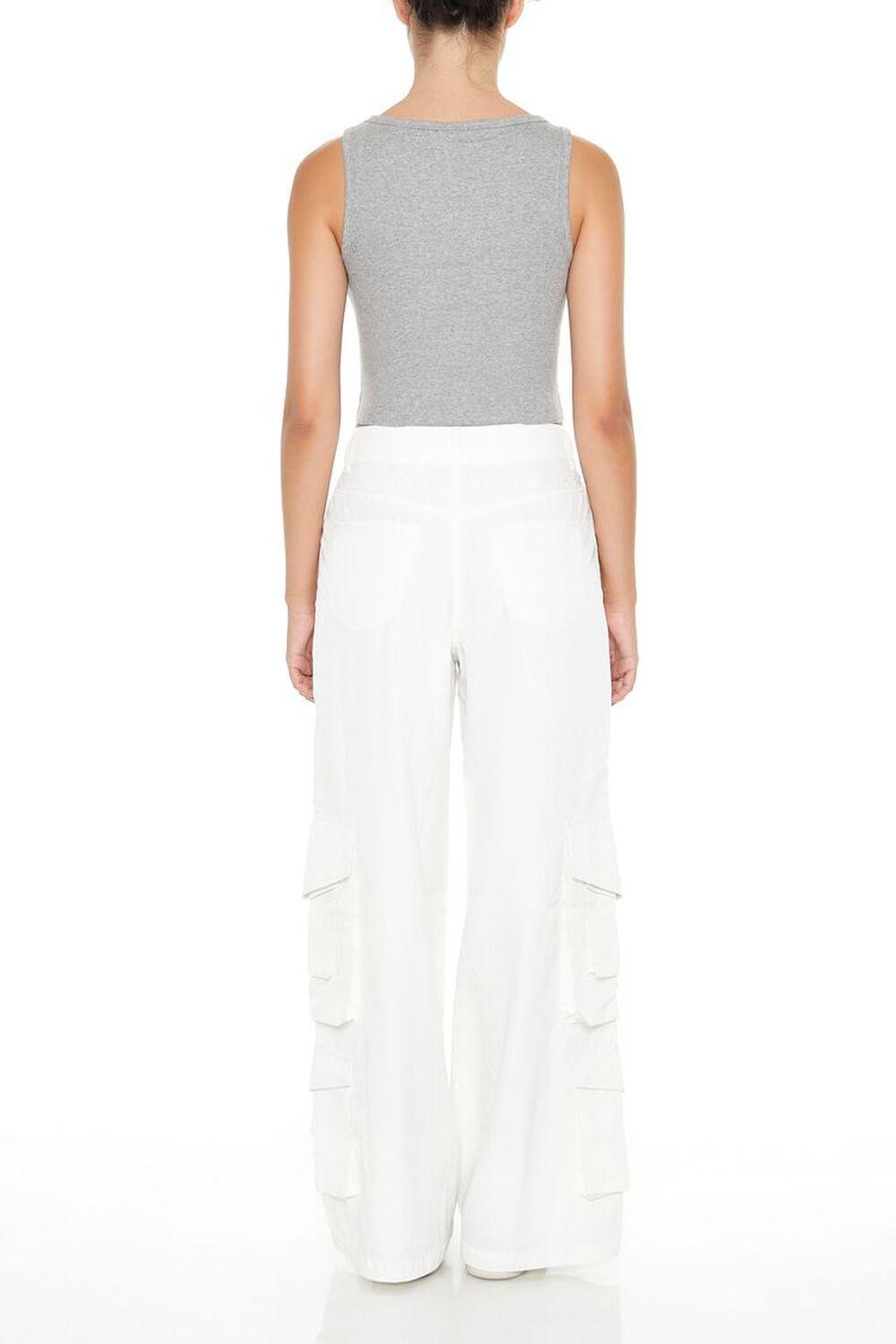 High-Rise Wide-Leg Cargo Pants | Forever 21 Product Image