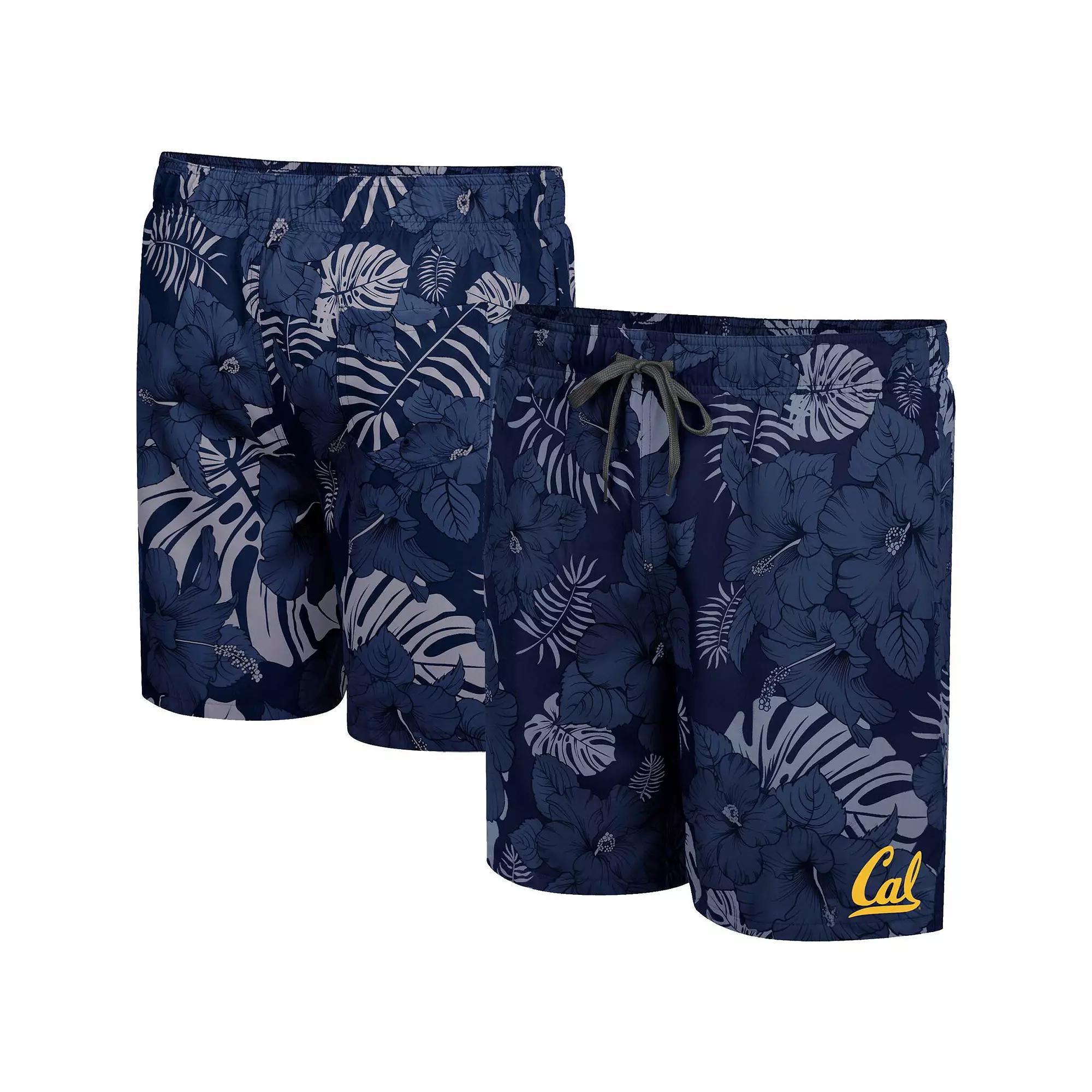 Men's Colosseum Navy Cal Bears The Dude Swim Shorts,  Product Image